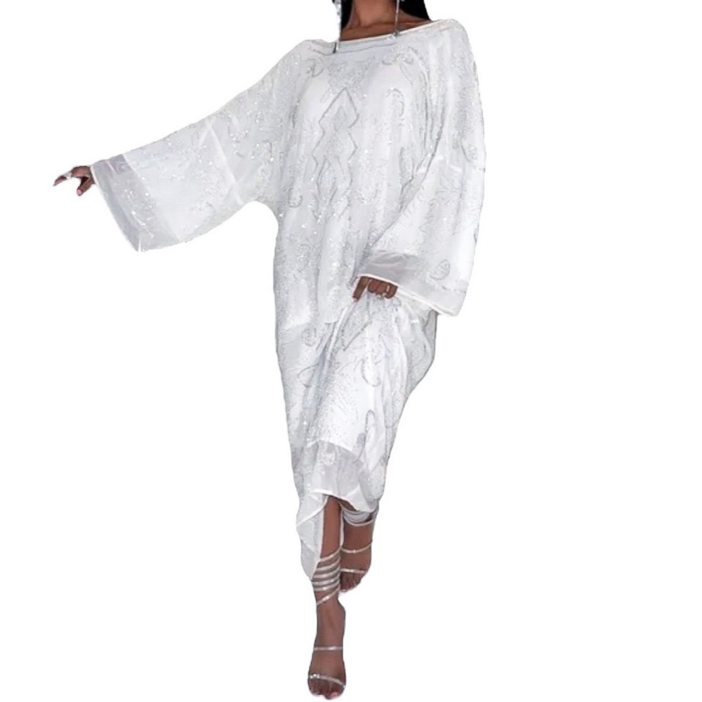 Zara Embroidered Beaded Tunic Dress - Picture 3 of 16